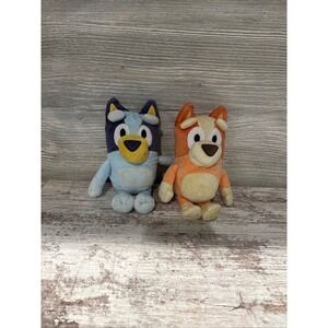 Bluey and Bingo Plush Stuffed Animal Set Moose Toys 8 Inch Disney Junior Heeler